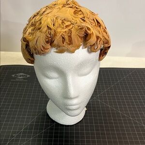 Vintage Brown Feathered Women's Hat